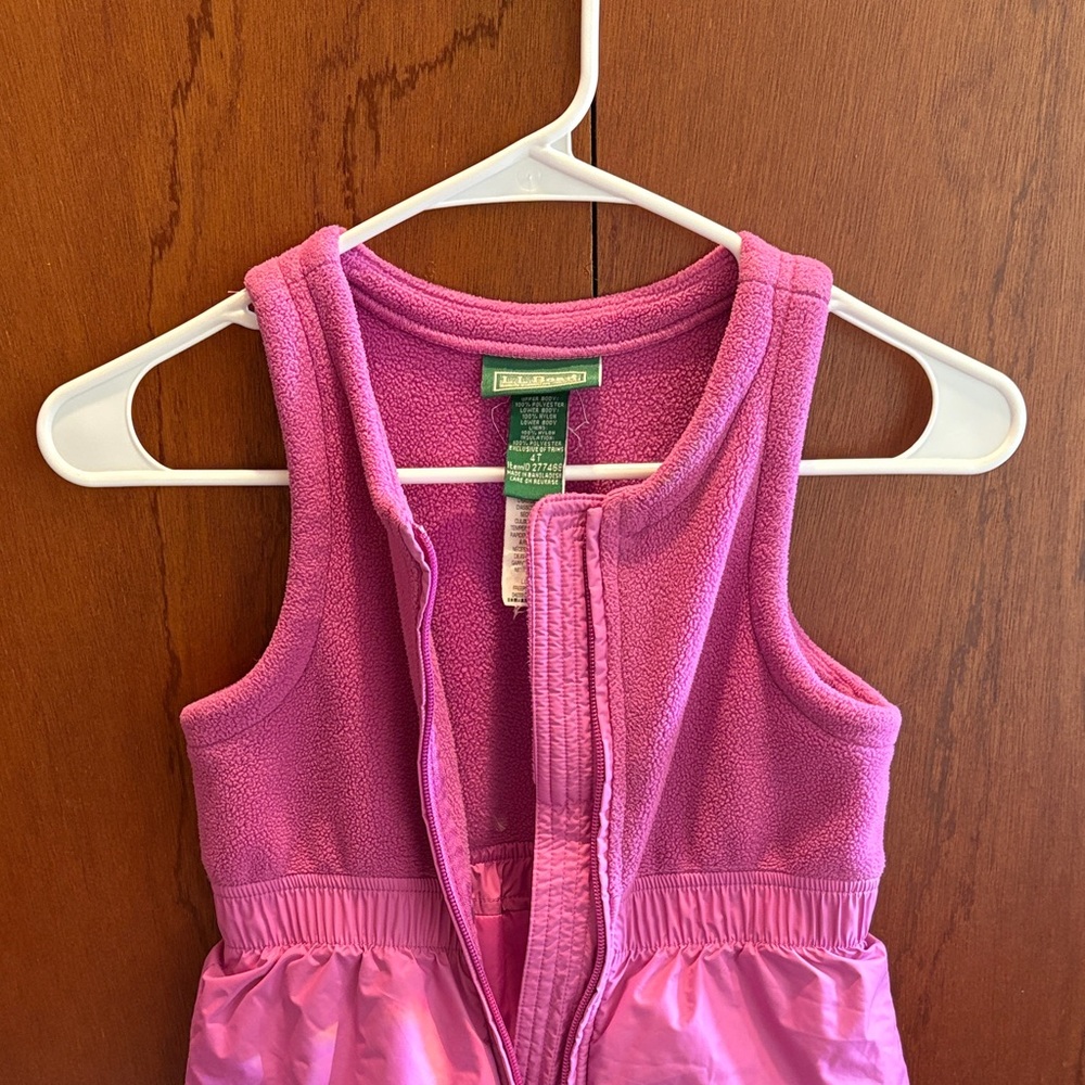 LL bean snow bib